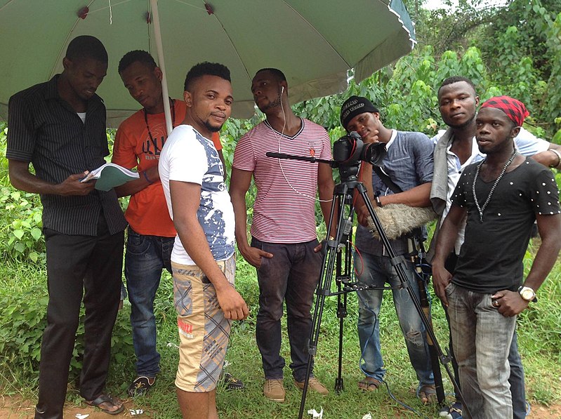 File:Shooting a nollywood movie in Awka.jpg